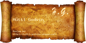Hüttl Godvin névjegykártya